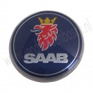 Embleem achterklep Origineel Saab 9-3v2 2004-2010, ond.nr 12844160, 12769689, 12831661, 4911541